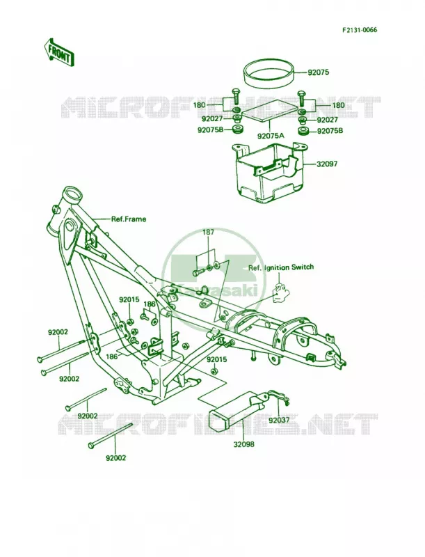 Frame Fitting Kawasaki MOTOS 100 1991 KE100  KE100-B10