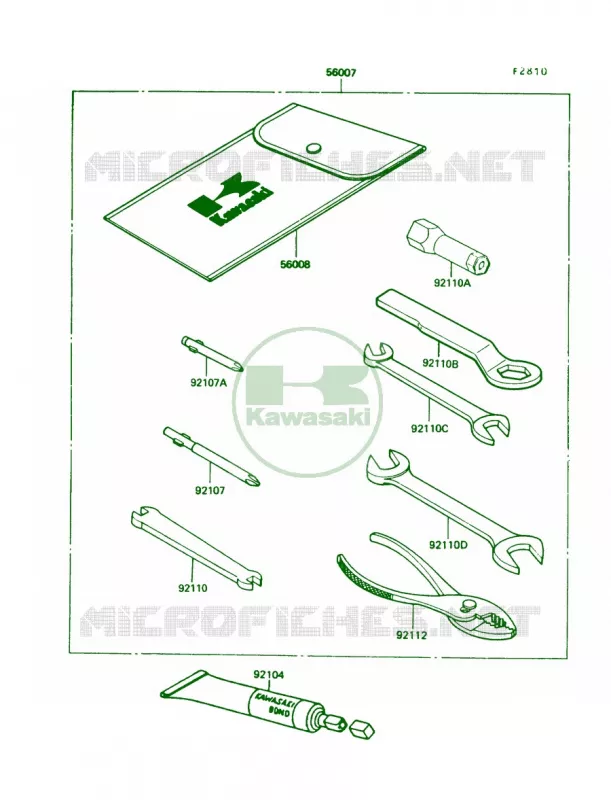 Tool Kawasaki MOTOS 100 1991 KE100  KE100-B10