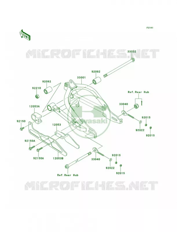 Swingarm Kawasaki MOTOS 110 2010 KLX110L  KLX110DAF