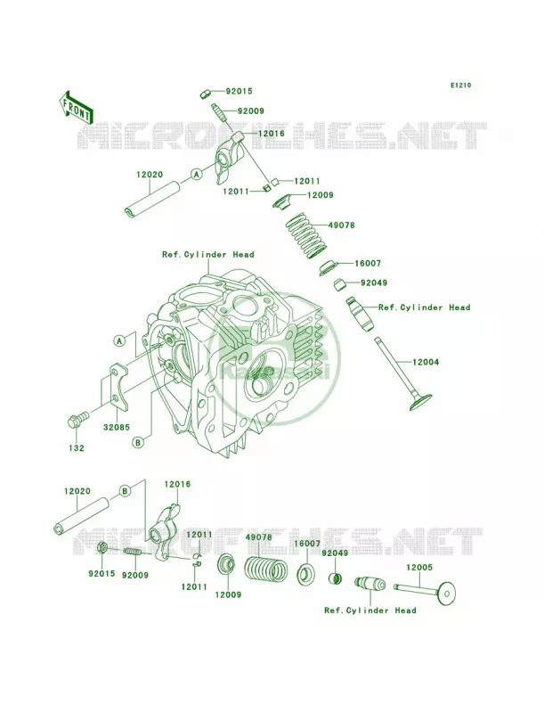 Valves Kawasaki MOTOS 110 2010 KLX110L  KLX110DAF