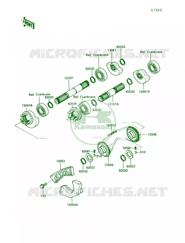 Balancer Kawasaki MOTOS 250 1991 KLR250  KL250-D8