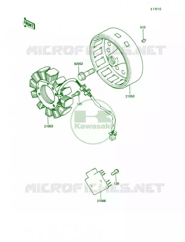 Generator Kawasaki MOTOS 250 1991 KLR250  KL250-D8