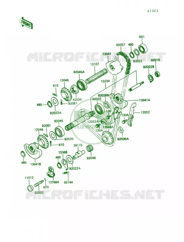 Balancer Kawasaki MOTOS 650 1990 KLR650  KL650-A4