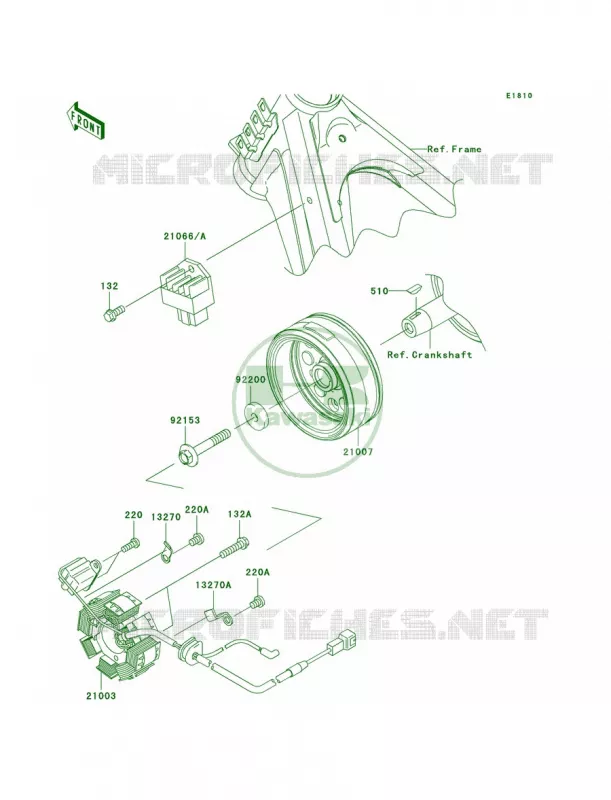 Generator Kawasaki MOTOS 140 2010 KLX140  KLX140AAF