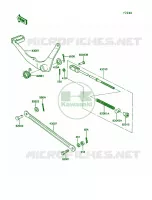 Brake Pedal pour Kawasaki KE100 1988