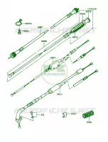 Cable pour Kawasaki KE100 1988