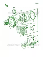 Clutch pour Kawasaki KE100 1988