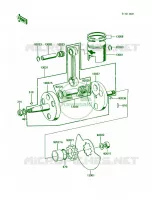 CrankshaftPiston pour Kawasaki KE100 1988