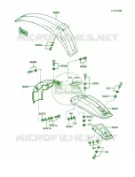 Fender pour Kawasaki KE100 1988