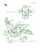 Frame Fitting pour Kawasaki KE100 1988