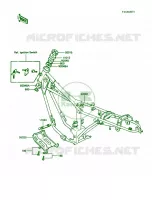 Frame pour Kawasaki KE100 1988
