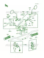Handlebar pour Kawasaki KE100 1988