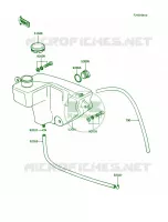 Oil Tank pour Kawasaki KE100 1988