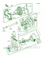 Rear Hub pour Kawasaki KE100 1988