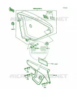 Side CoverChain Case pour Kawasaki KE100 1988