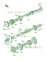 Transmission pour Kawasaki KE100 1988