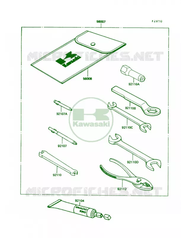 Tool Kawasaki MOTOS 100 1988 KE100  KE100-B7