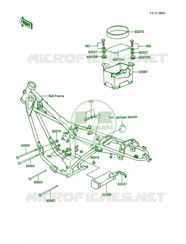 Frame Fitting Kawasaki MOTOS 100 1987 KE100  KE100-B6