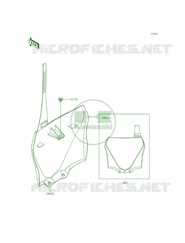 Accessory Kawasaki MOTOS 100 2015 KX100  KX100FFF