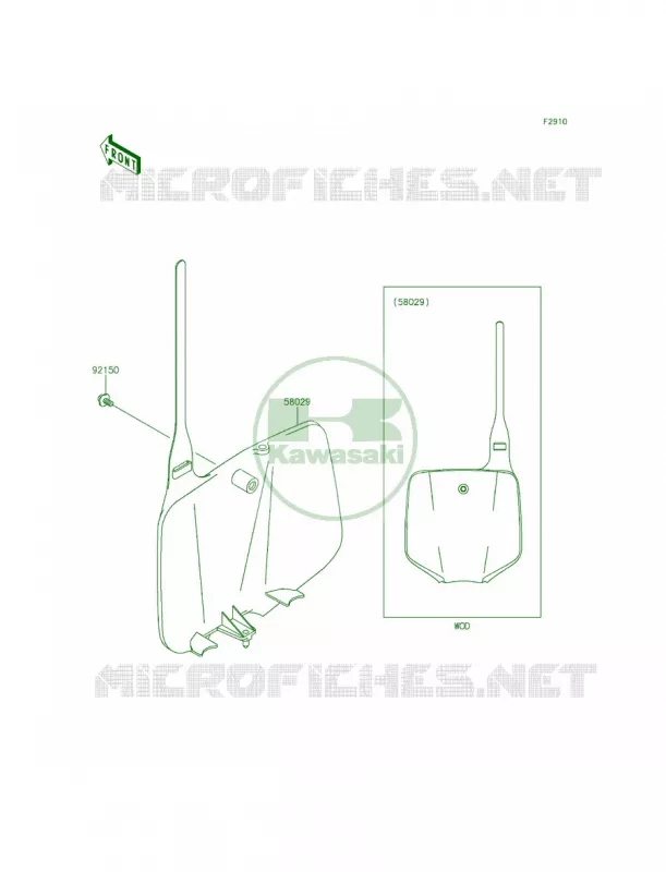 Accessory Kawasaki MOTOS 65 2015 KX65   KX65AFF