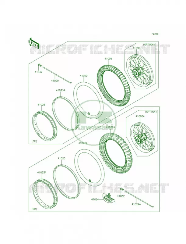 WheelsTires Kawasaki MOTOS 65 2015 KX65   KX65AFF