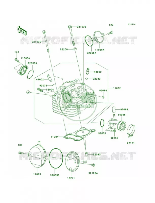 Cylinder HeadBAFBBF Kawasaki MOTOS 140 2010 KLX140L  KLX140BAF
