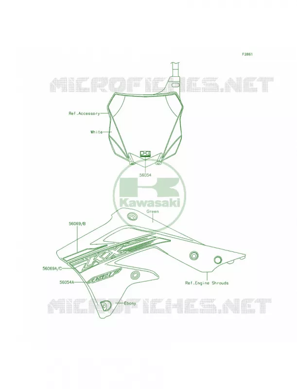 Decals Kawasaki MOTOS 450 2015 KX450F  KX450FFF