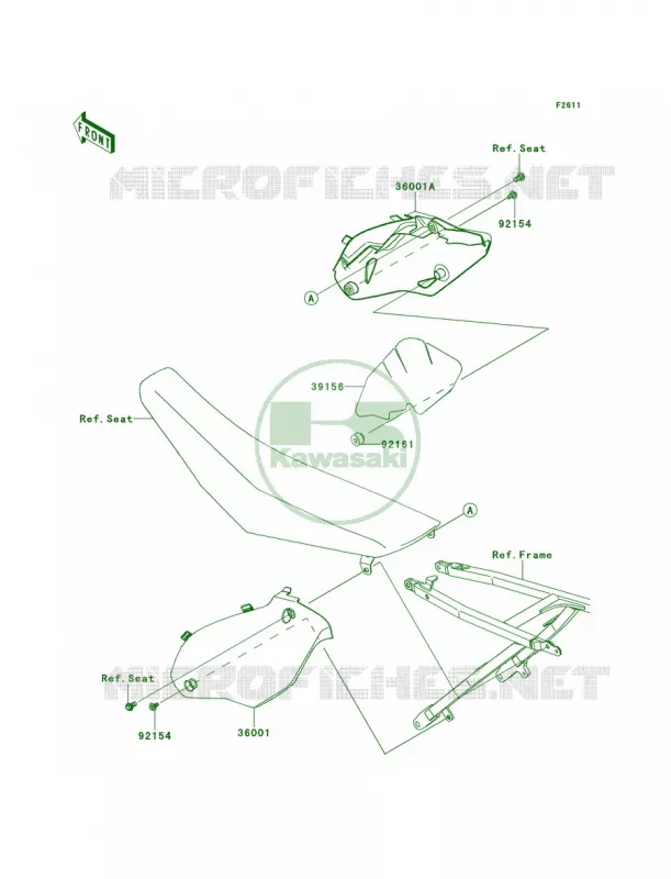 Side Covers Kawasaki MOTOS 450 2014 KX450F  KX450FEF