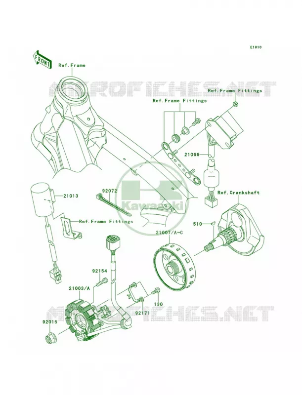 Generator Kawasaki MOTOS 450 2013 KX450F  KX450FDF