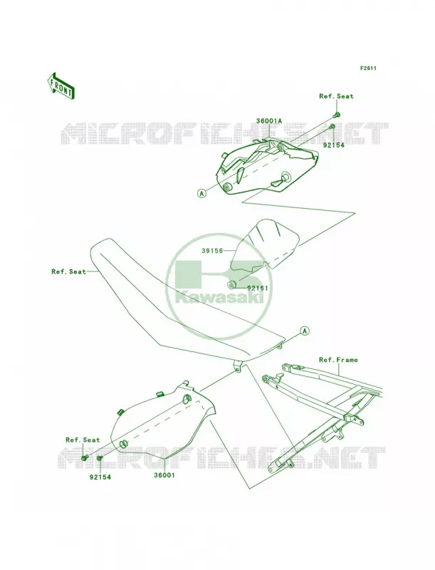Side Covers Kawasaki MOTOS 450 2013 KX450F  KX450FDF