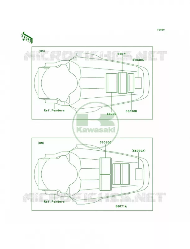Labels Kawasaki MOTOS 100 2013 KX100  KX100DDF