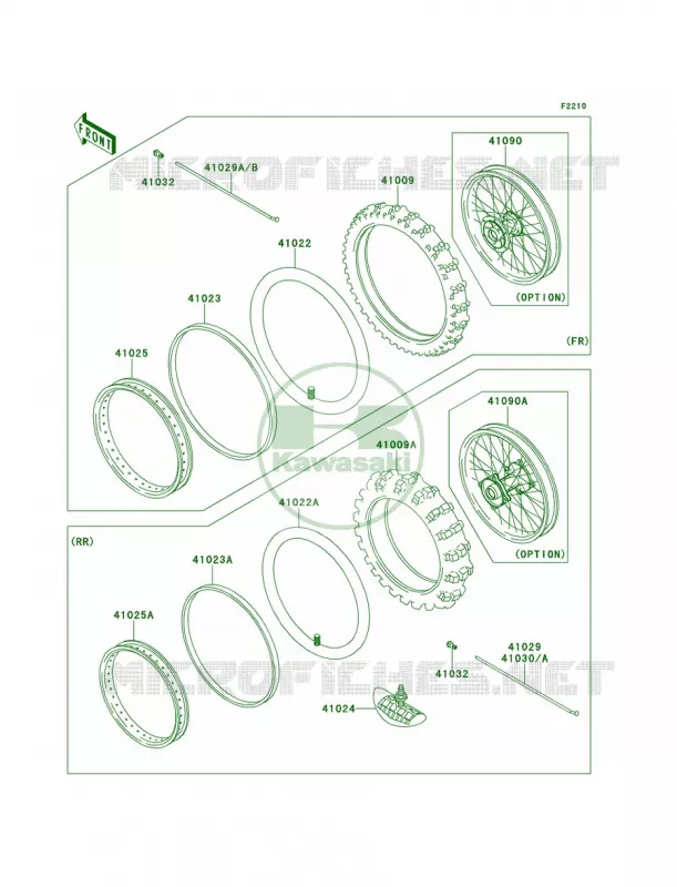 WheelsTires Kawasaki MOTOS 100 2013 KX100  KX100DDF