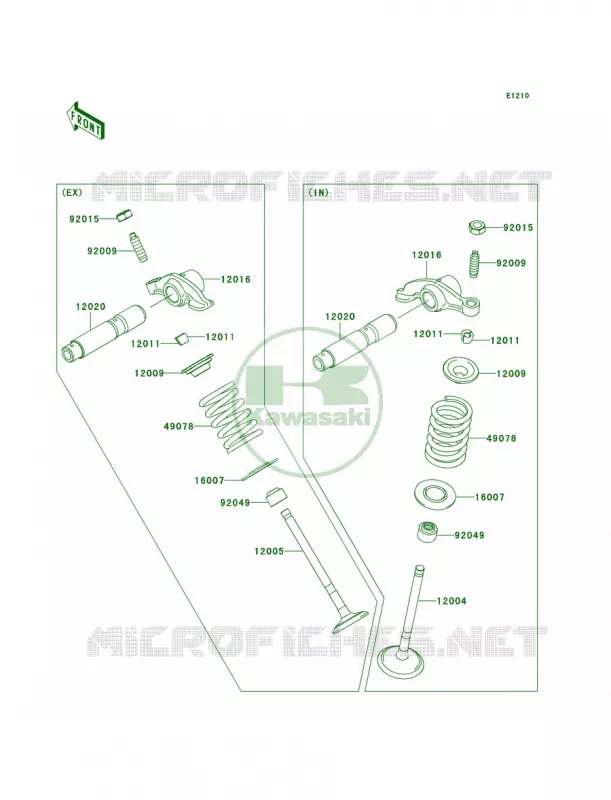Valves Kawasaki MOTOS 140 2009 KLX140  KLX140A9F