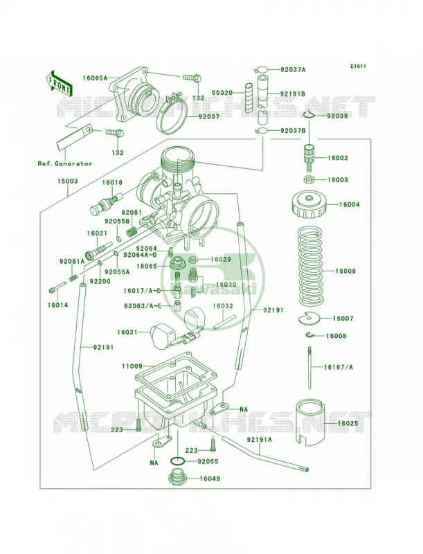 Carburetor Kawasaki MOTOS 65 2013 KX65   KX65ADF