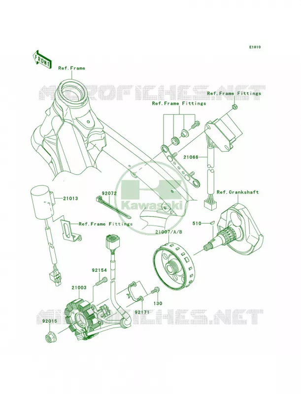 Generator Kawasaki MOTOS 450 2012 KX450F  KX450FCF