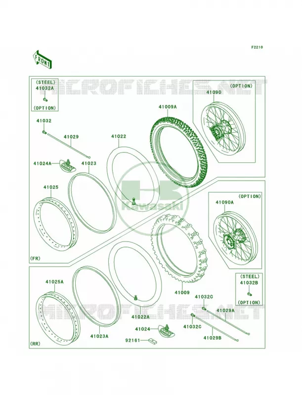 WheelsTires Kawasaki MOTOS 450 2012 KX450F  KX450FCF