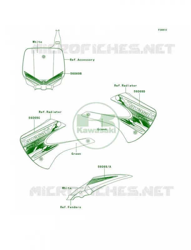 DecalsADF Kawasaki MOTOS 85 2012 KX85  KX85ACF