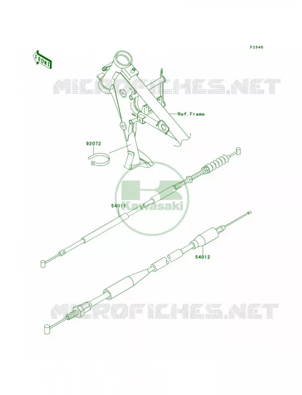 Cables Kawasaki MOTOS 65 2012 KX65   KX65ACF