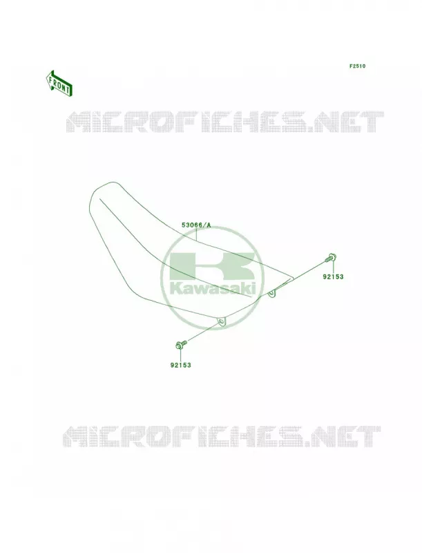 Seat Kawasaki MOTOS 65 2012 KX65   KX65ACF