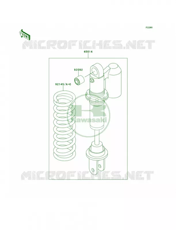 Shock Absorbers Kawasaki MOTOS 65 2012 KX65   KX65ACF