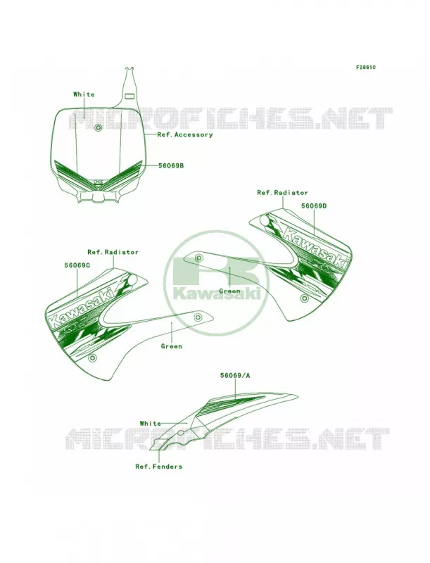 DecalsADF Kawasaki MOTOS 85 2011 KX85  KX85ABF