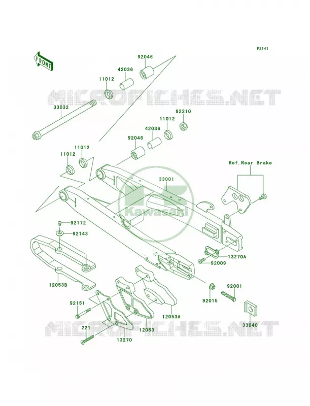 Swingarm Kawasaki MOTOS 85 2011 KX85  KX85ABF