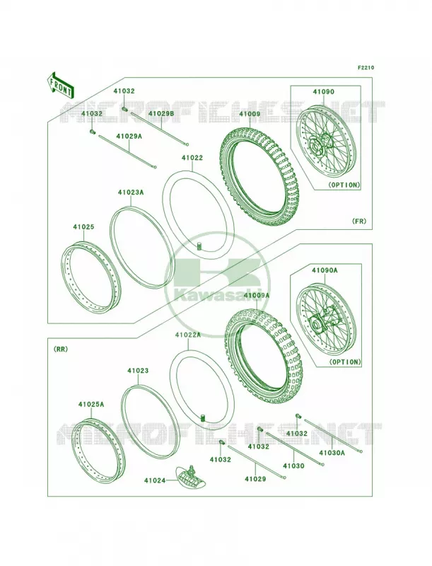 WheelsTires Kawasaki MOTOS 85 2011 KX85  KX85ABF