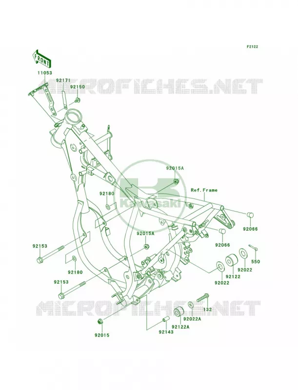 Engine Mount Kawasaki MOTOS 65 2011 KX65   KX65ABF