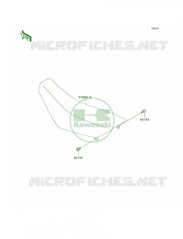 Seat Kawasaki MOTOS 65 2011 KX65   KX65ABF