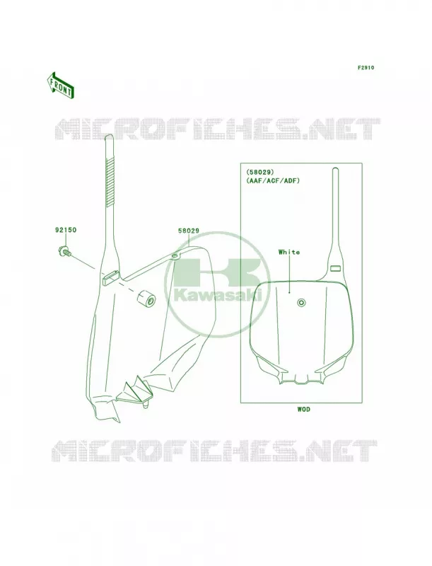 Accessory Kawasaki MOTOS 85 2010 KX85  KX85AAF