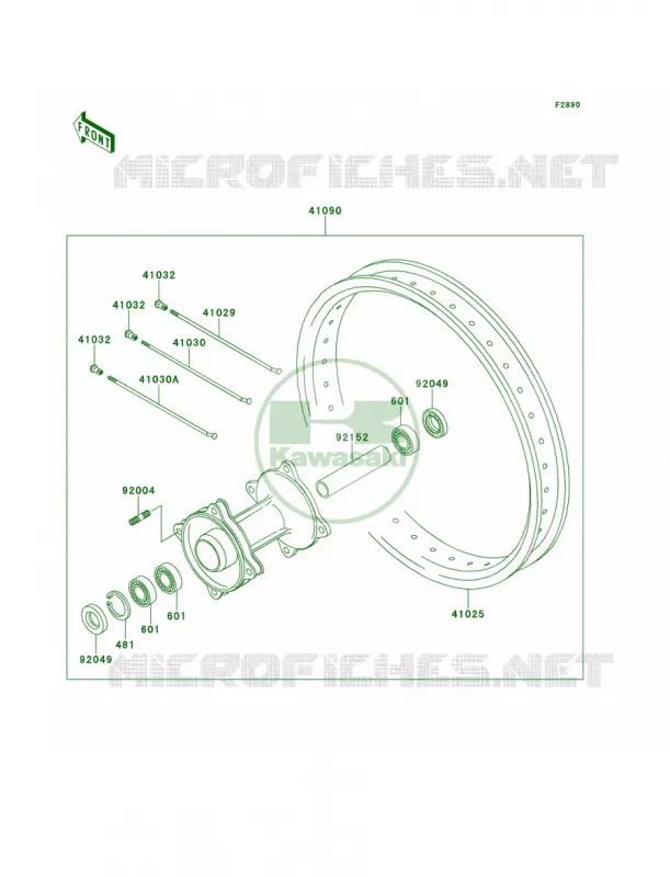 Optional Parts Kawasaki MOTOS 85 2010 KX85  KX85AAF
