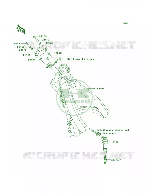 Ignition System Kawasaki MOTOS 250 2010 KX250F  KX250XAFB