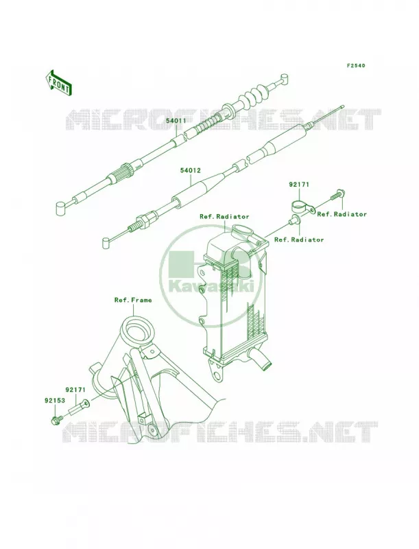 Cables Kawasaki MOTOS 100 2009 KX100  KX100D9F