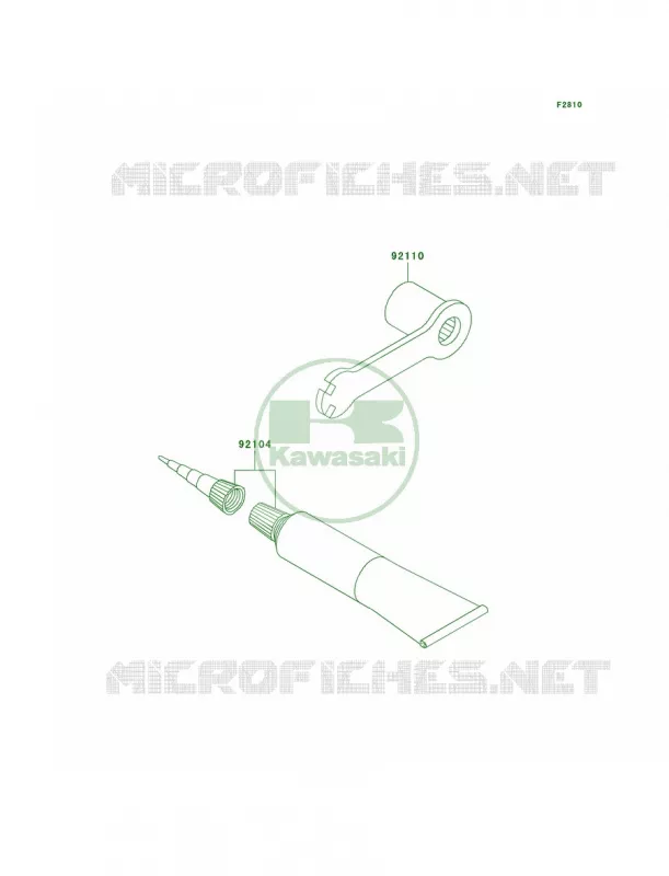 Owner's Tools Kawasaki MOTOS 100 2009 KX100  KX100D9F